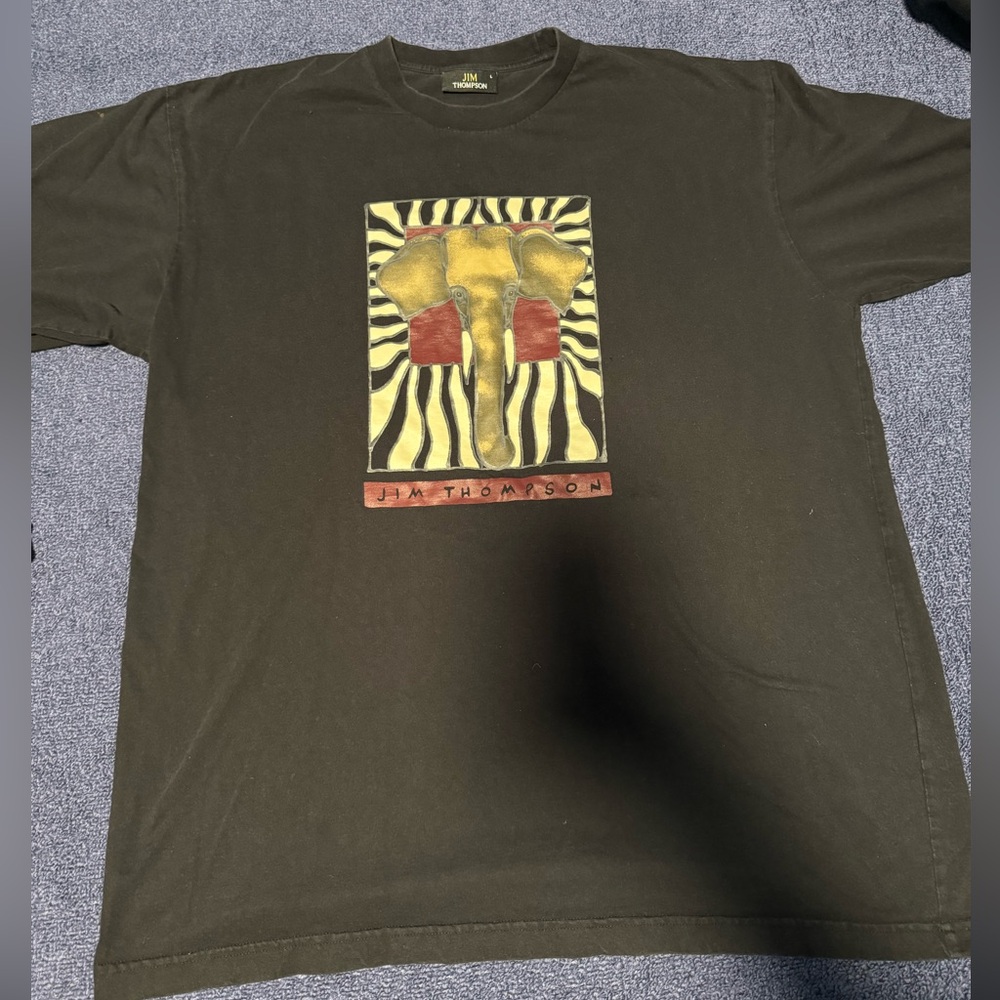 Vintage Jim Thompson Elephant Shirt